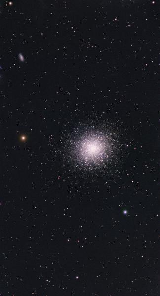 M13, Great Hercules Cluster with NGC 6207