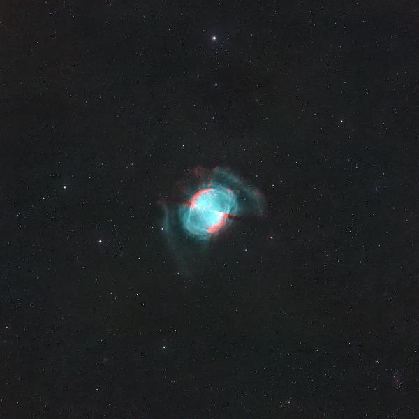 M27, Dumbbell Nebula close-up