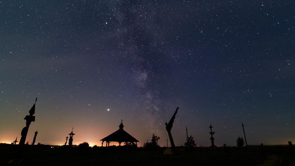 Milky Way from Angels hill near Trakai