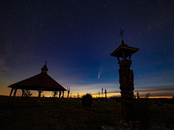 Comet Neowise from Angels hill near Trakai